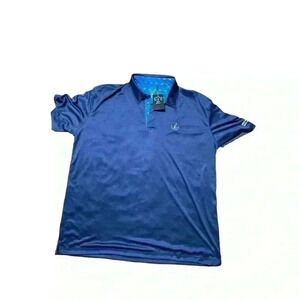 QED Style Shirt Men's Short Sleeve Golf Blue XLarge NWT mt42